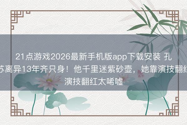 21点游戏2026最新手机版app下载安装 孔令辉马苏离异13年齐只身！他千里迷紫砂壶，她靠演技翻红太唏嘘